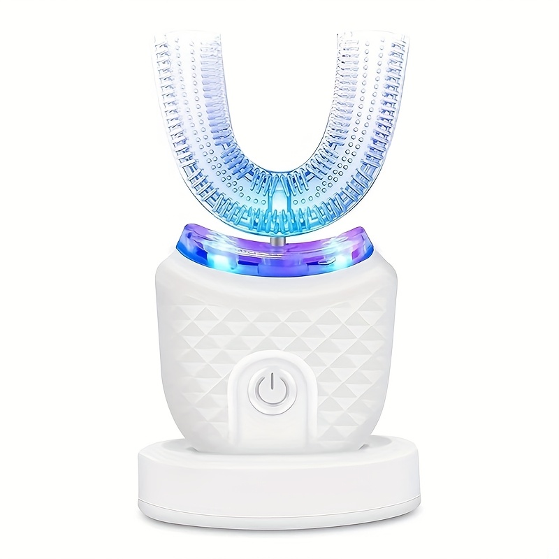 Smart Electric Toothbrush, U-shaped Electric Toothbrush, Silicone Electric Toothbrush 360 Degree Automatic U-shaped Toothbrush Gift