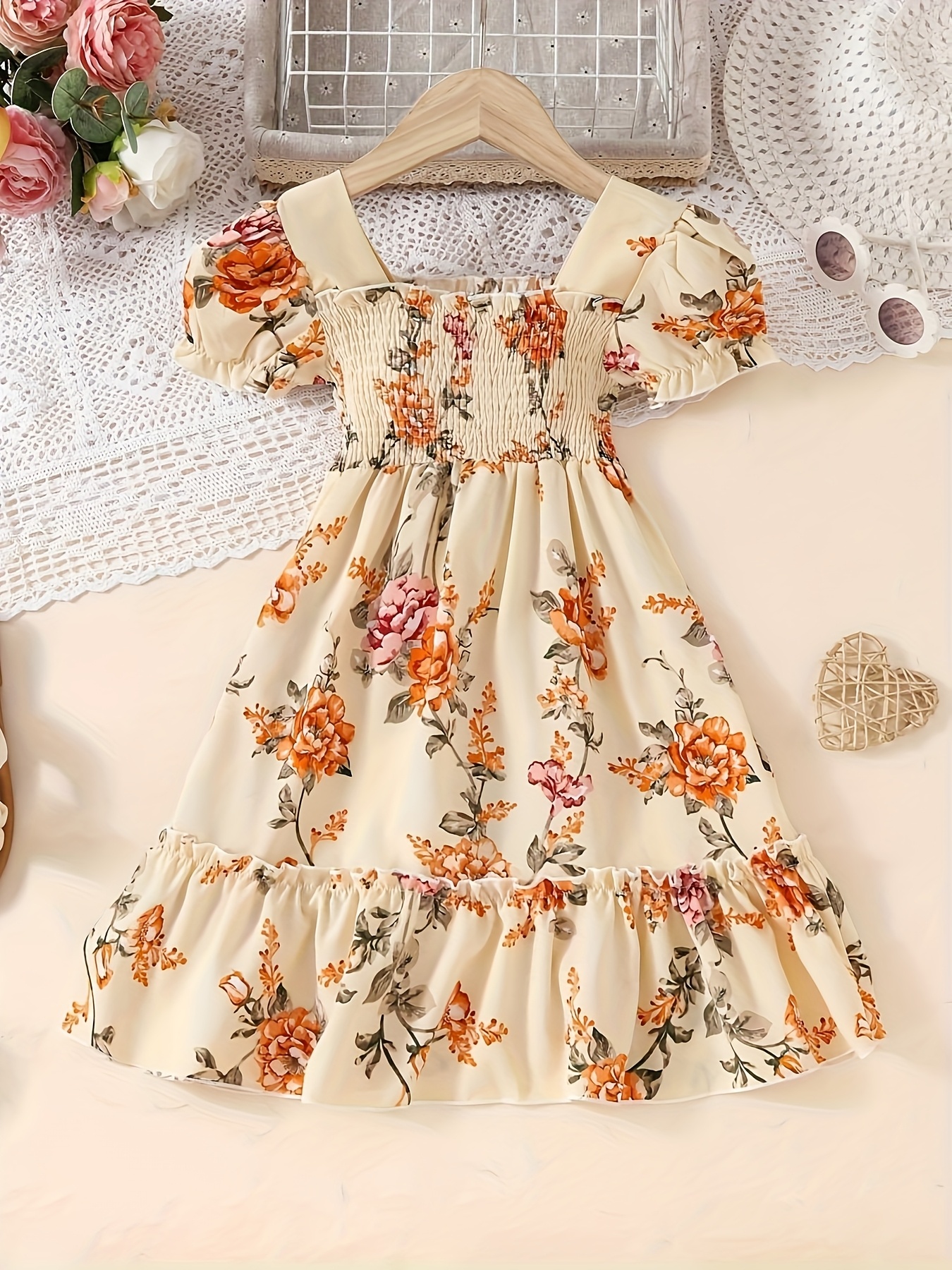 slim fit dress slacks Cute Dresses For Girls | Long Sleeve Floral Dress main image 0