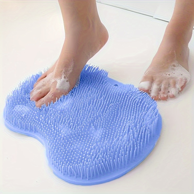 

1pc Non-slip Shower Foot Scrubber Massager - Exfoliating Cushion For Improved Circulation, & , Manual , No Battery Needed - Bathroom Accessory