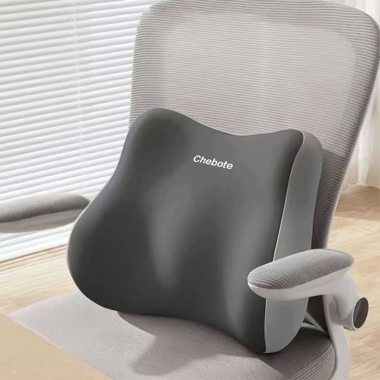ergonomic lumbar support pillow with memory foam posture   cushion for lower     office chair car seat portable machine washable lightweight lumbar pad with contoured     office use ideal for prolonged sitting lumbar pillow breathable mesh   seating portable pillow durable construction remote workers Product details 0