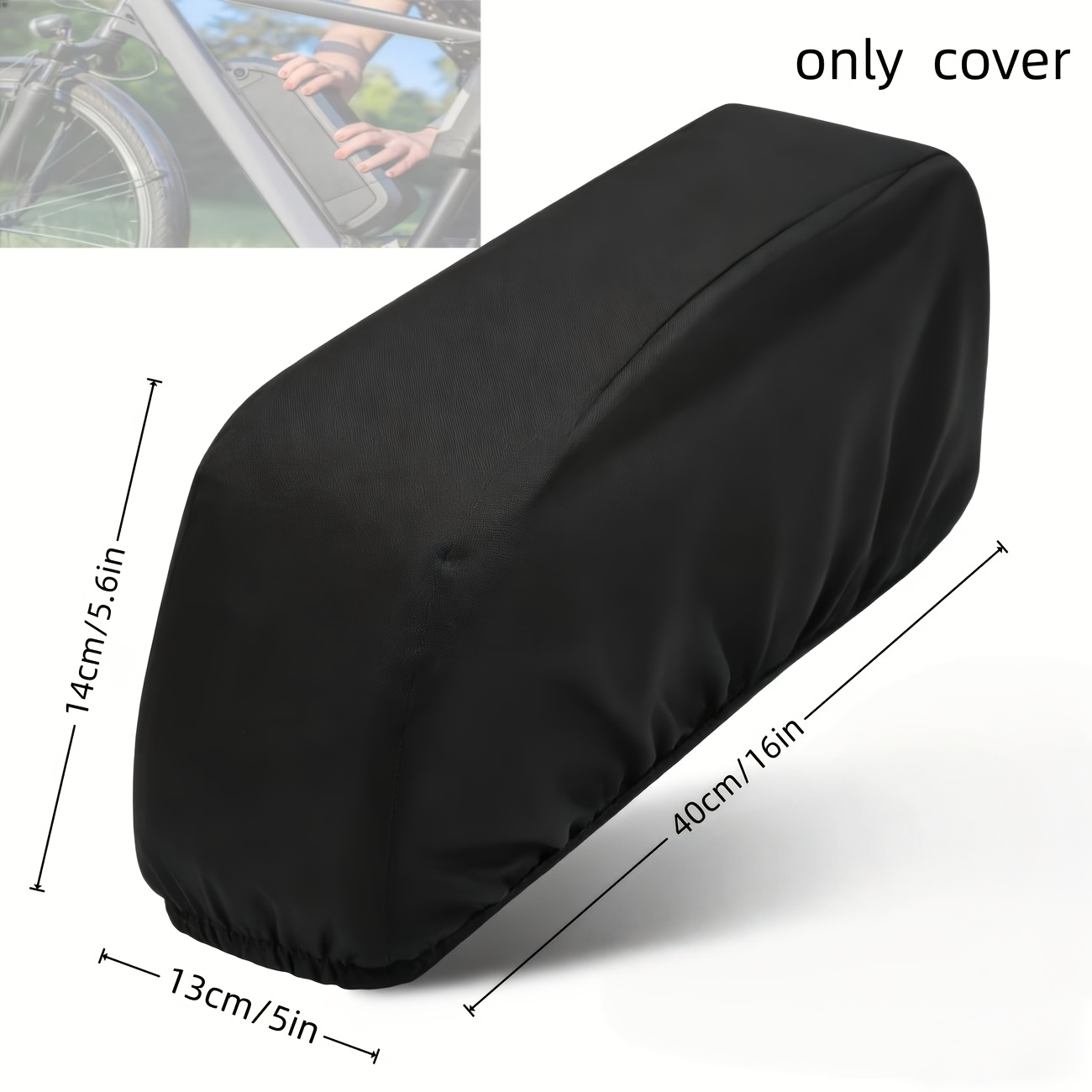 TEMU universal para batería de bicicleta, con diseño elástico, compatible con varios modelos, fácil de instalar, de material engrosado, que a