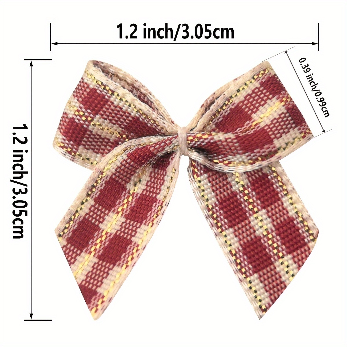 TEMU [Temporada navideña] Tarjetas de regalo navideñas con a , a aguja, a cuadros rojos y blancos con dorado, paquete de 50 piezas, de 1.2 y 1.6