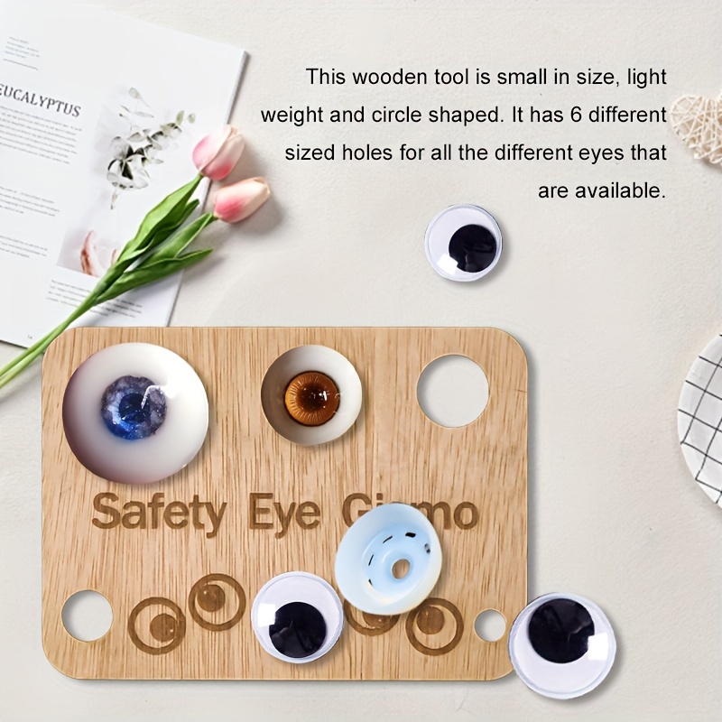 

Wooden Safety Eye Tool For Doll Making, Craft Eye Insertion Assistant, 14+ Age Group