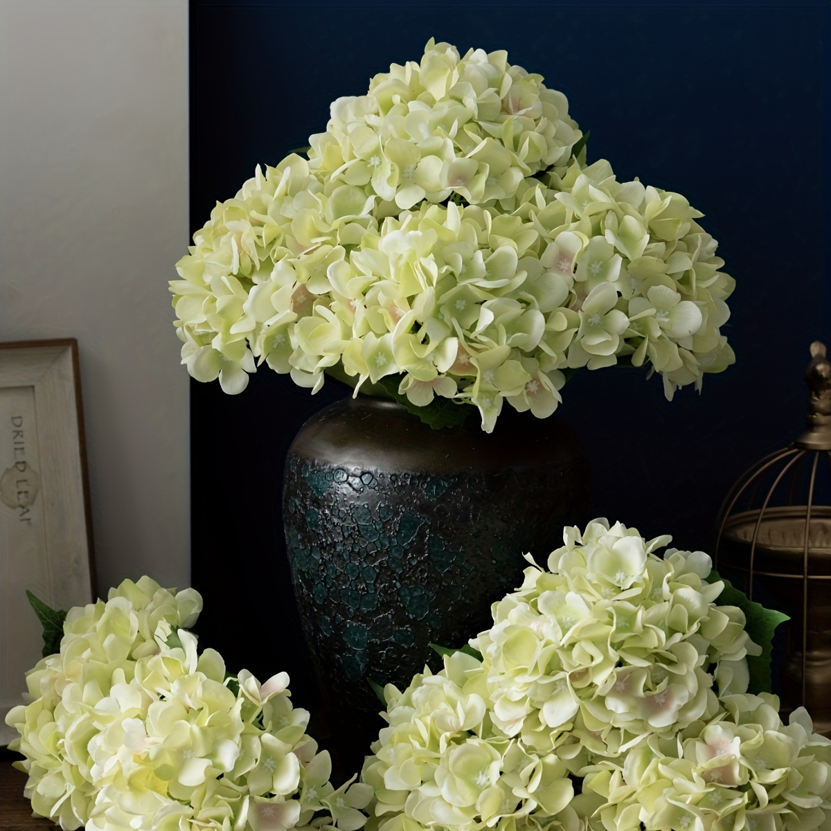 

3pcs, Real Touch Hydrangea Artificial Flowers, Faux Flowers For Home Floral Arrangements Wedding Bouquets Kitchen Table Centerpiece Decorations