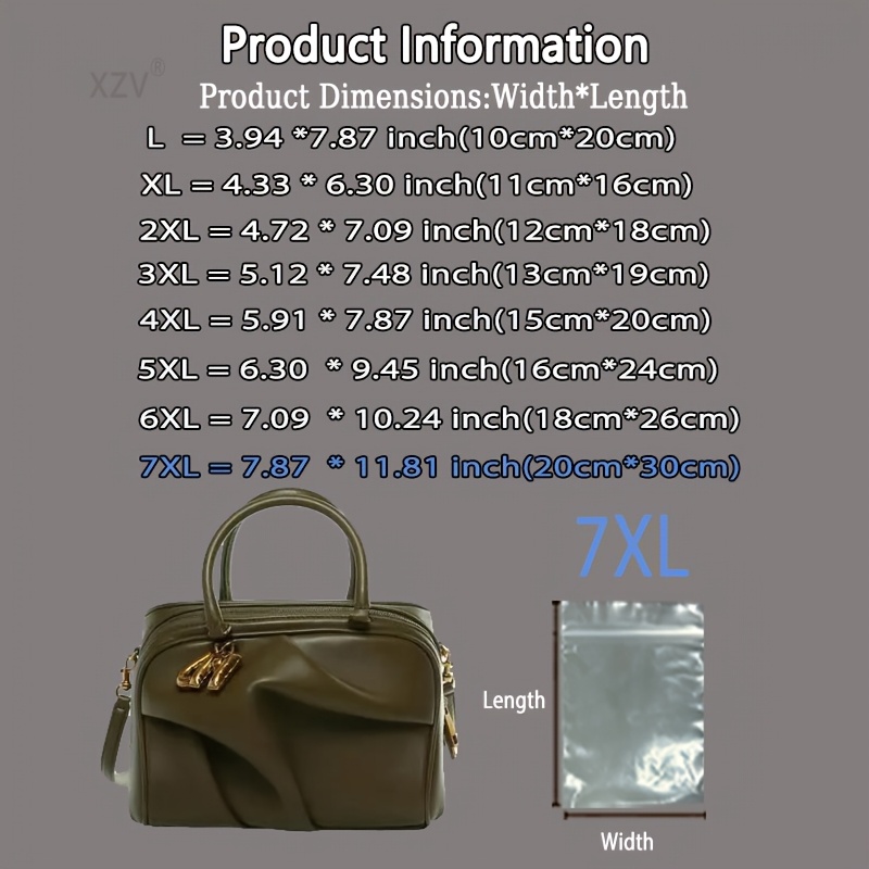 100 Transparent Self-Sealing Plastic Bags with Tight-Locked Edges