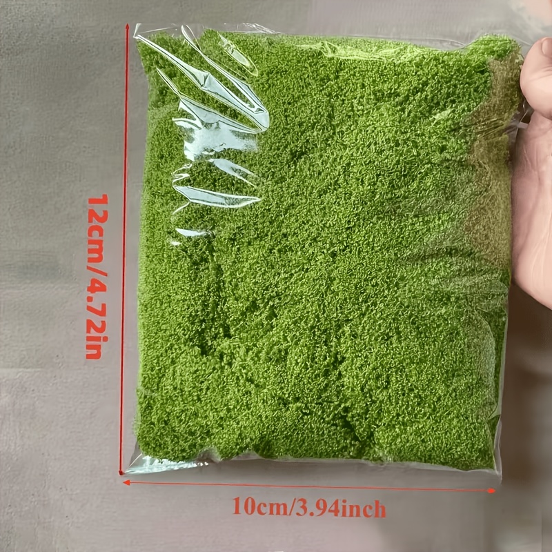 TEMU 2 Packs Artificial Moss - Durable Plastic Indoor/outdoor Decor, Suitable For Glass Containers, Planters, And Landscapes, Moss With Realistic