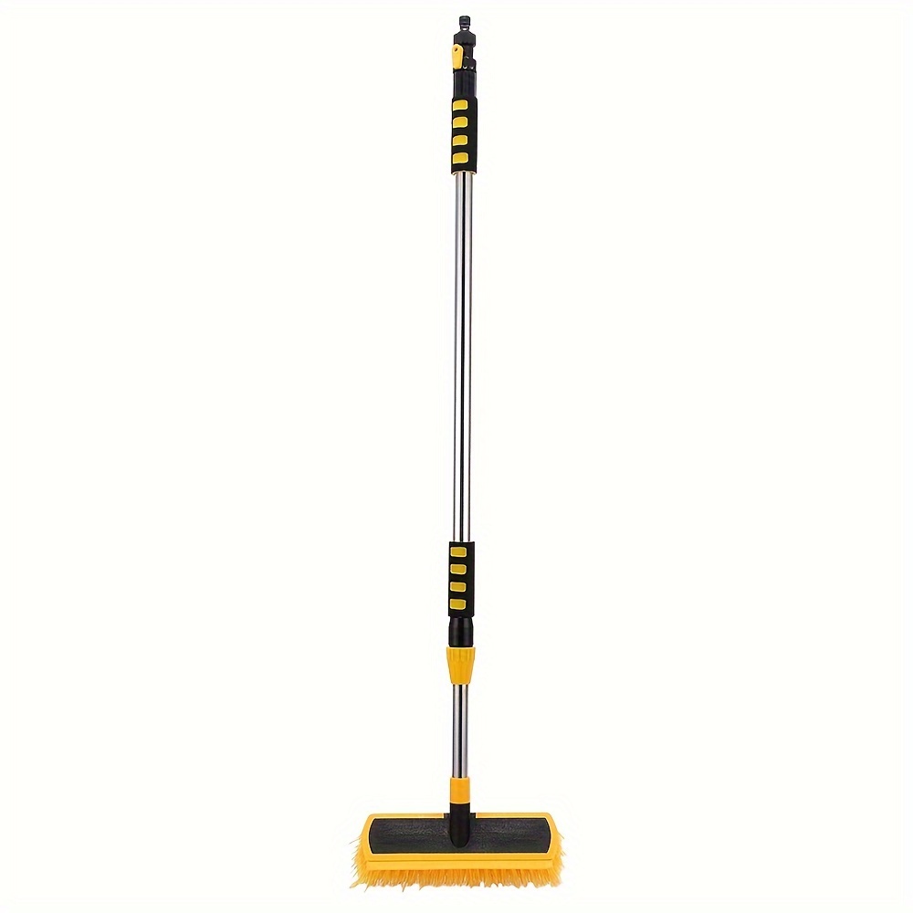 Image of Car Wash Brush With Long Handle Adjustable Length Wide Applications For Car Rv Truck Pickup Car Wash Kit