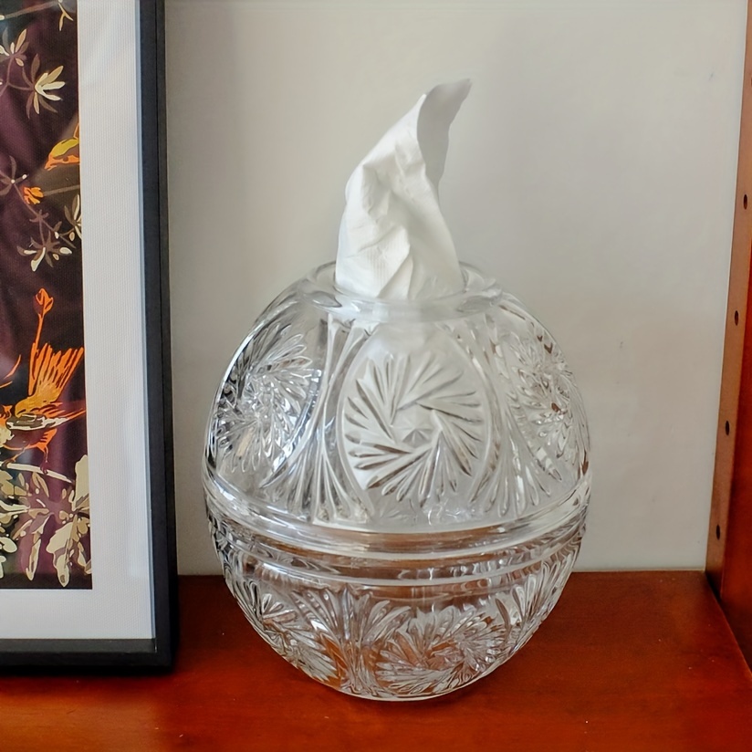 1pc desktop tissue box stylish tissue holder tissue storage box for bathroom living room bedroom vanity countertop home decor bathroom accessories Product details 2