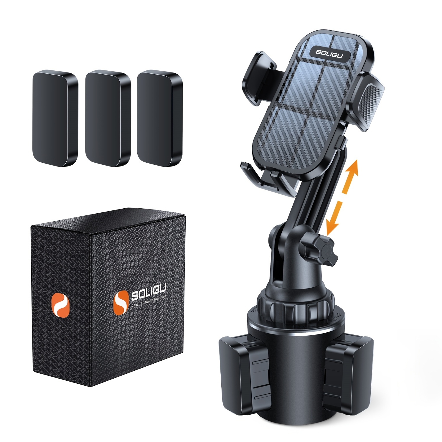 Image of Cup Holder Phone Holder [no Shaking] Phone Holder For Car, 360° Adjustable Iphone Holder Car Accessories For Women Truck Golf For Iphone 17 Pro 15 14 S25 -7'' Phone