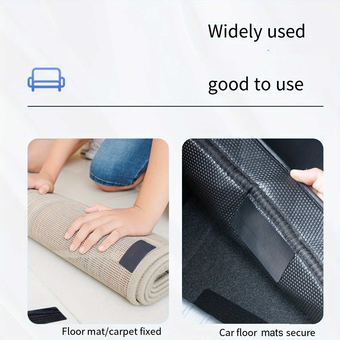 Car Carpet Tape Universal Gripper Pad Self Adhesive Car - Temu