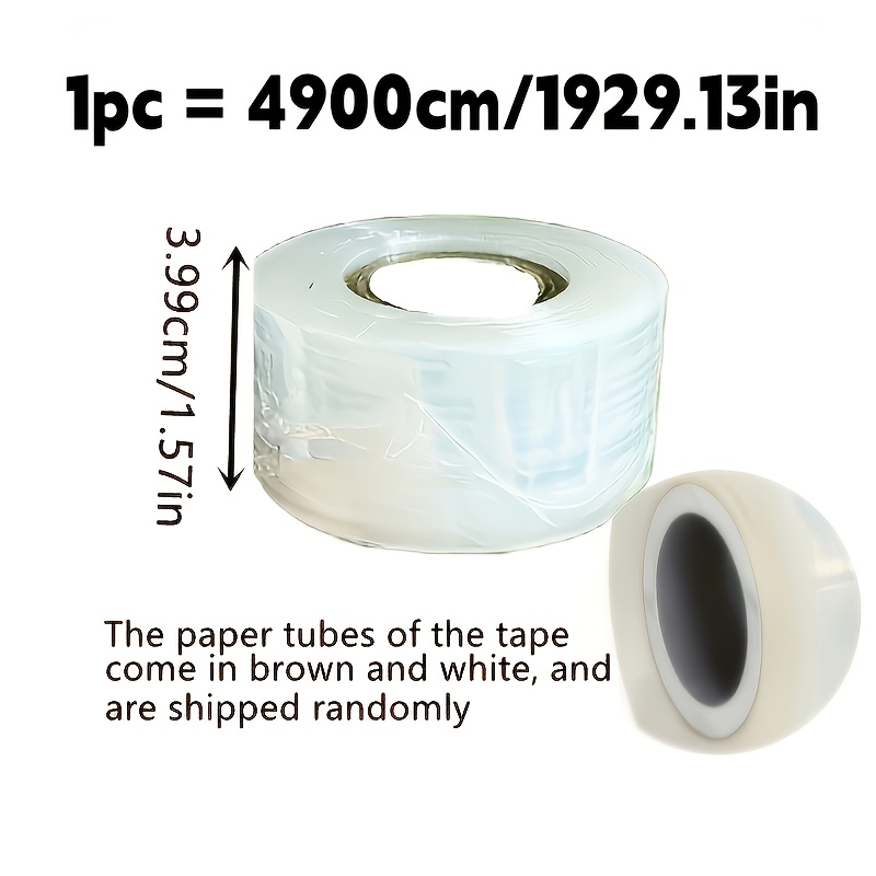 TEMU Hochwertige elastische Folienbänder, 1 Rolle = 4900 cm, multifunktionales Verpackungsmaterial, geeignet für Flaschen, Gläser, Wimpern und