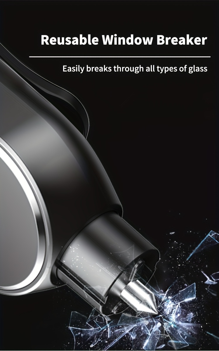 a two in one emergency escape tool this safety hammer   conveniently attached to a makeup   and is designed for quick escape featuring a   breaker for vehicles Product details 5