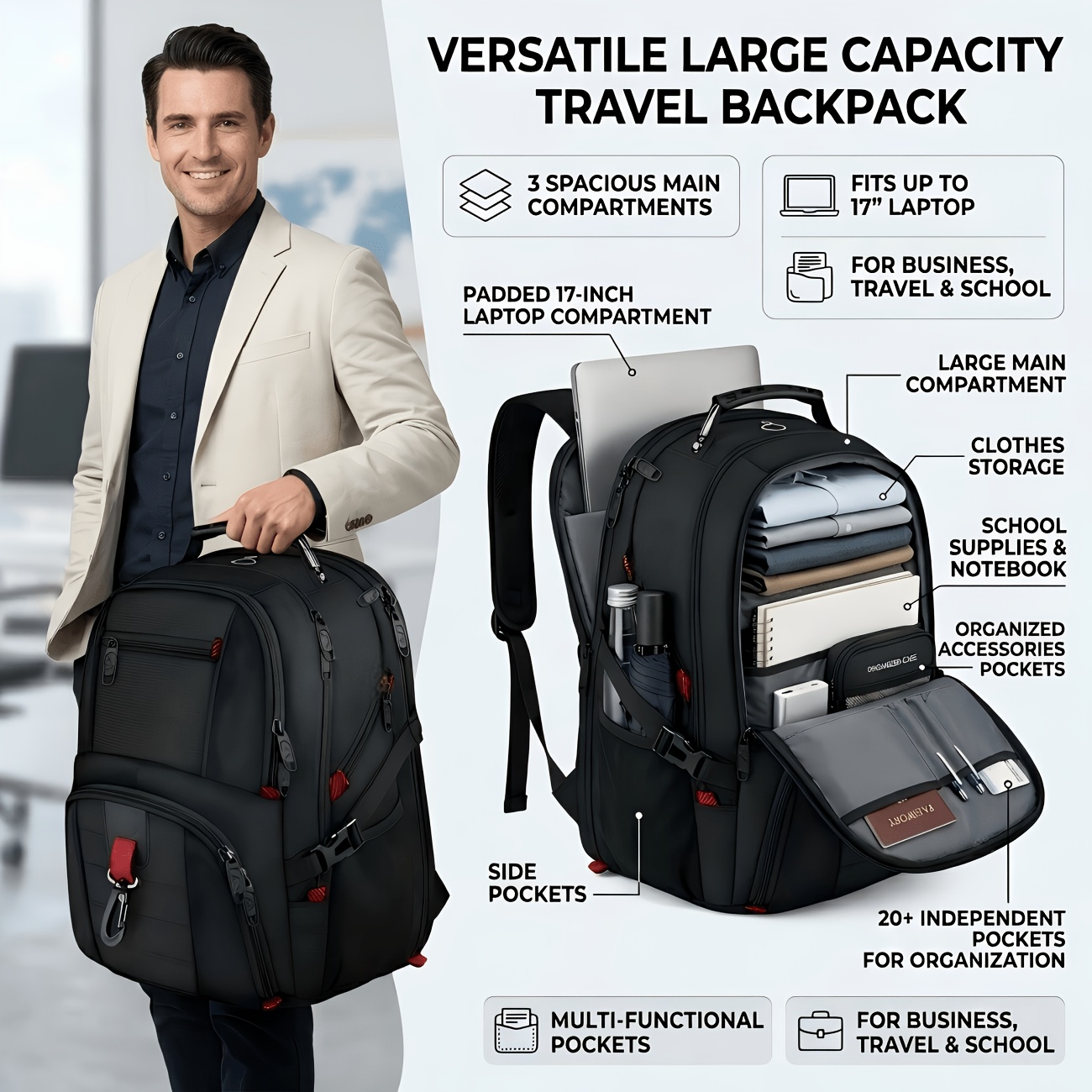 black leather backpack bags Rich Handcrafted Color:Large Gray Upgrade its the attention to USA Patriotic Clear Backpack full price