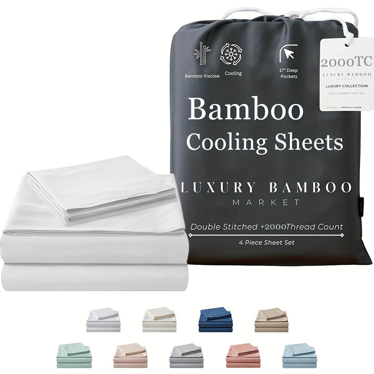 4pcs bamboo bed sheet sets ultra soft bamboo blend super