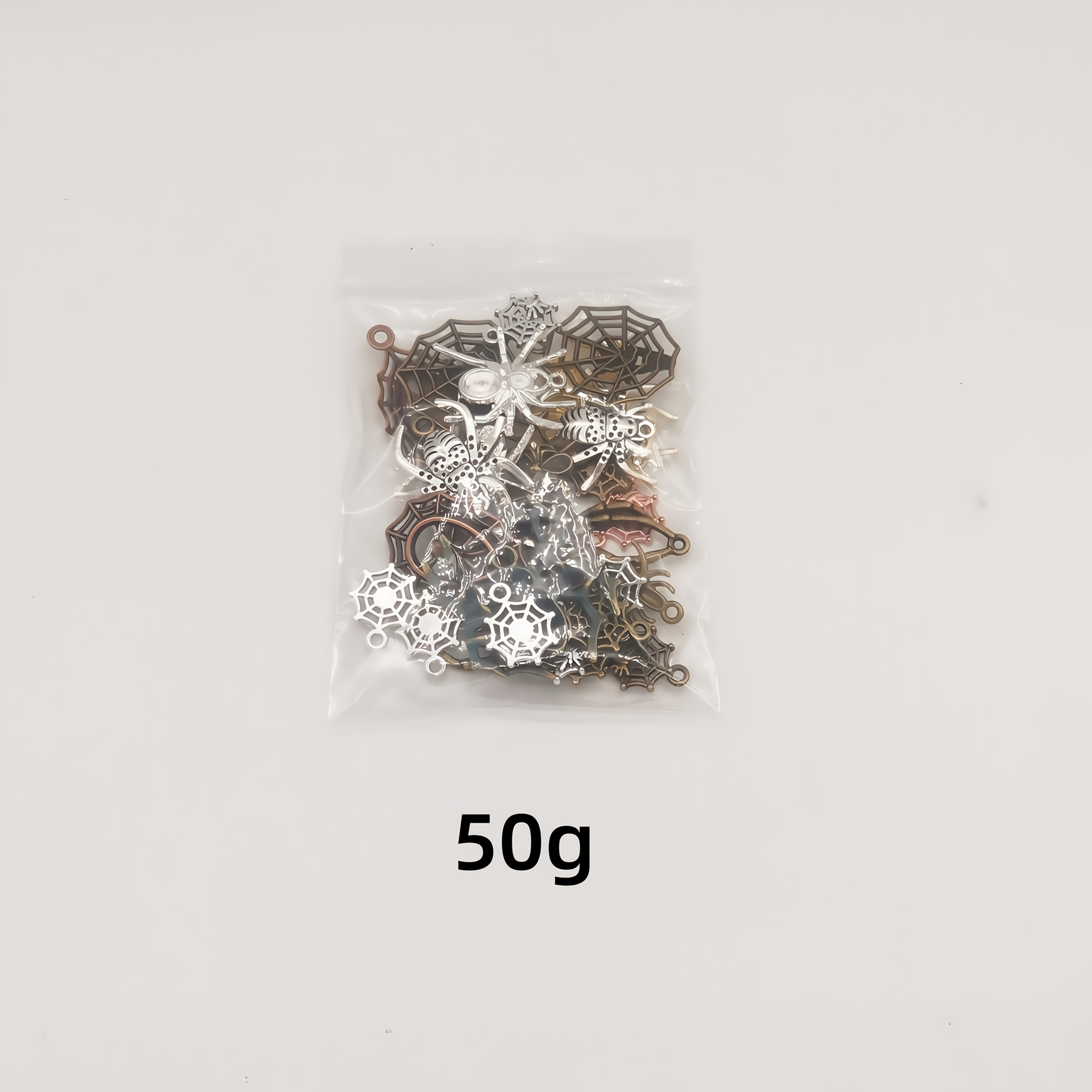 E-shop /100/300g Vintage-Zinklegierung-Spinne – Metall-Anhänger in Mischfarben für selbstgestalteten Schmuck, Schlüsselanhänger, Ketten, Ohrringe