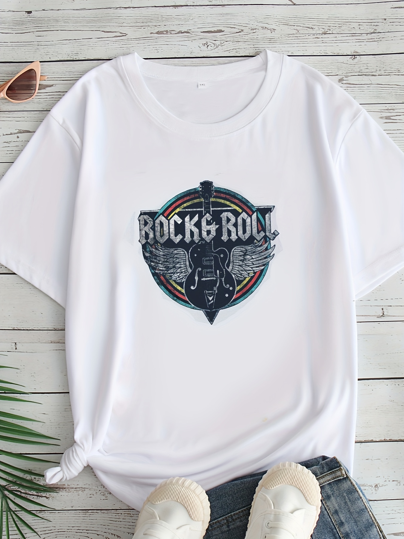 Camisetas Rockeras Camiseta Vintage Camiseta Rock And Roll Mujer Camiseta  Sin Estampado Rock Roll Top Sin, image size:800x1067