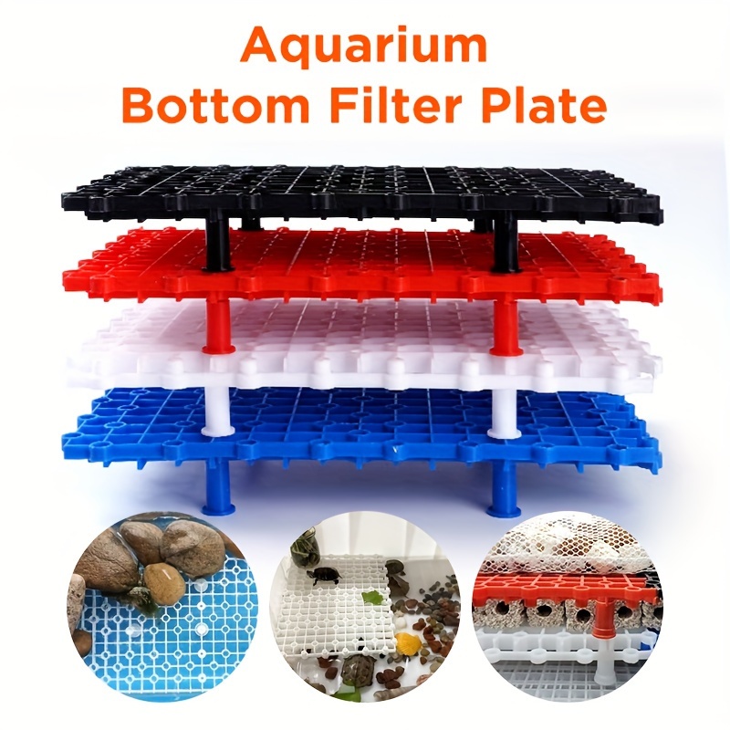 

Aquarium Bottom Filter Plate - Purification, Fish Baffle With Drying Platform For Turtles