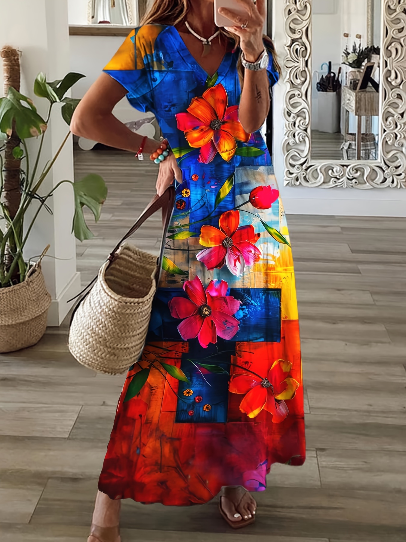 plus size plus size plus size bohemian style dress womens