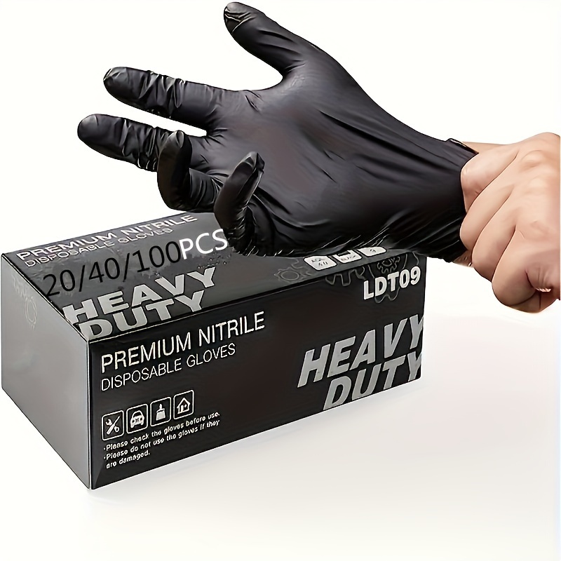 

/100pcs Heavy-duty Nitrile Cleaning Gloves - Ultra-, Waterproof, Bpa & Latex-free - Multipurpose Protection For Kitchen, Tattoo, Hair Dye, Pet Care, & Home Cleaning - , Hypoallergenic