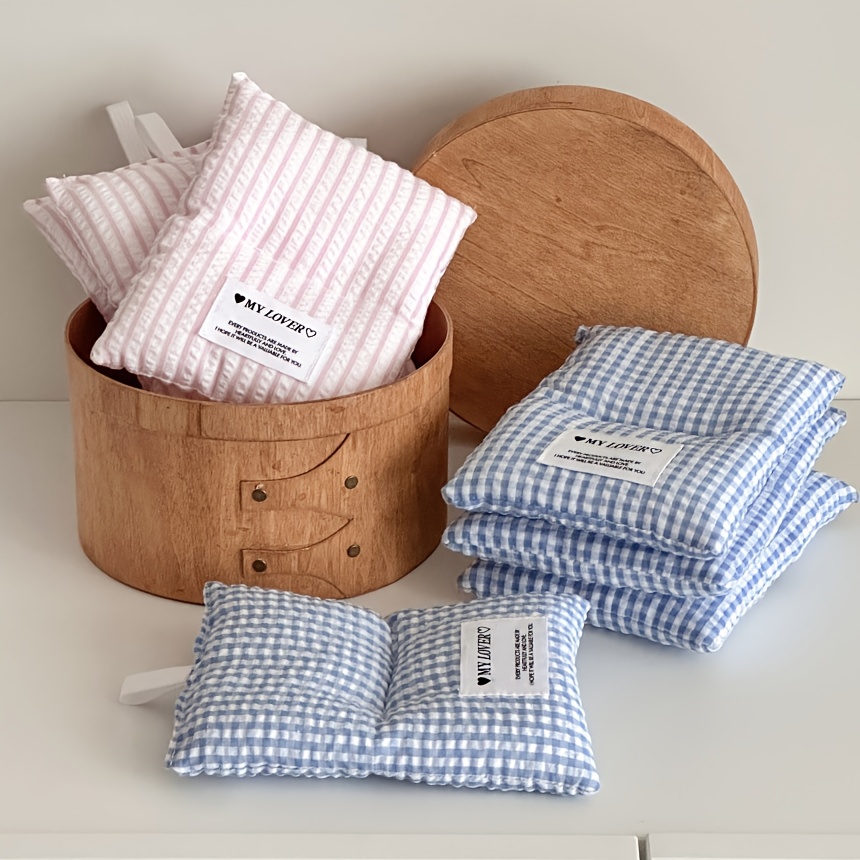   Striped Insulated Pot Holder Thickened Hanging Anti-scalding Cup Mat Kitchen Dining Table   Storage Mat, Best for Christmas,   Thanksgiving