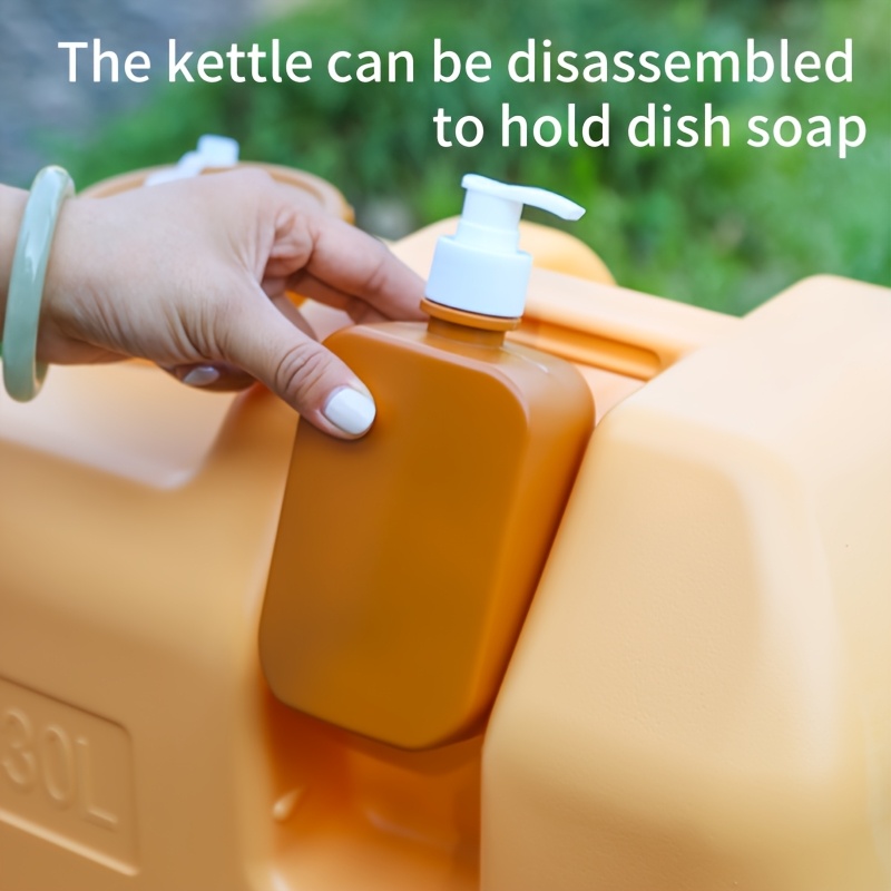 5.28gal/7.93gal Portable Water Storage Bucket with Faucet - Scratch & Impact Resistant, Durable PE Material for Camping, Home, Car - Easy-Fill Design, Camping Essentials, Outdoor Water Container, Secure Lid Feature