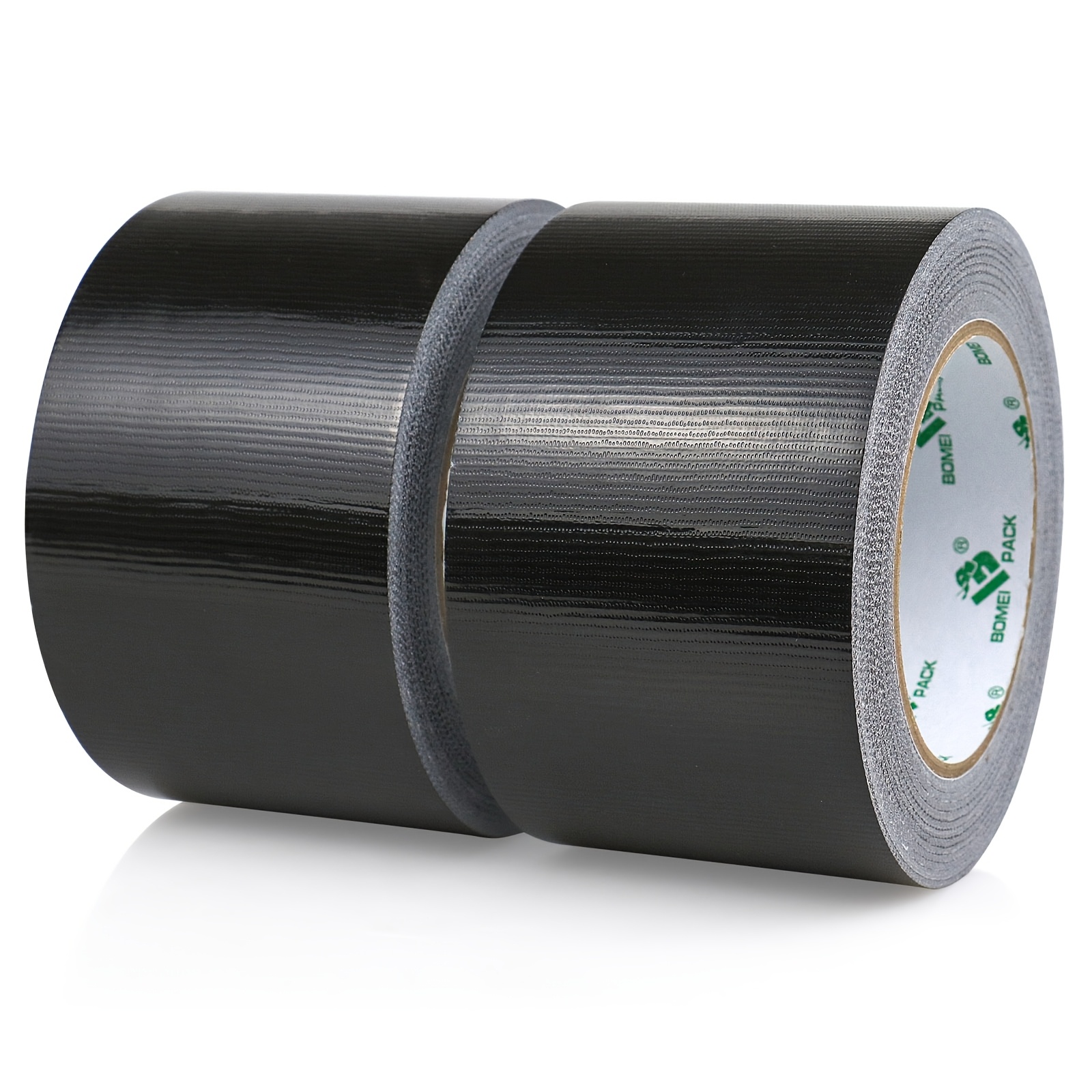 

2-pack Pack Heavy-duty Black Duct Tape, 3 Inch X 98 Feet, 7.5mil , Multi-surface Rubber Tape For Outdoor, Arts And Crafts, Waterproof Repair And Sealing