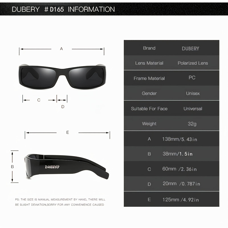 Y2k Retro Punk Cool Polarized Rectangle Sunglasses For Men Women