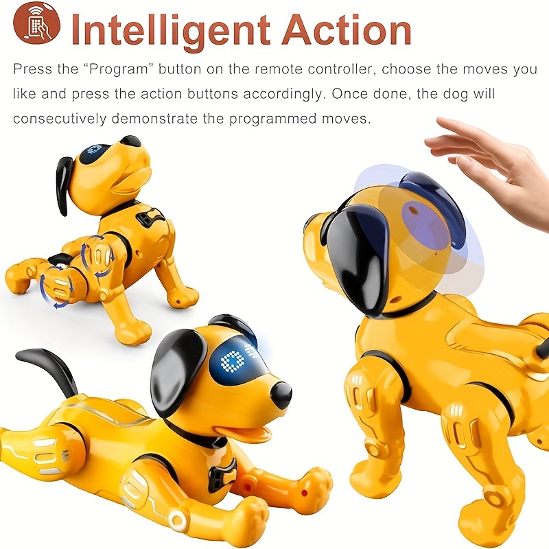 Perro Robot Inteligente Perro Juguete Controlado Control - Temu