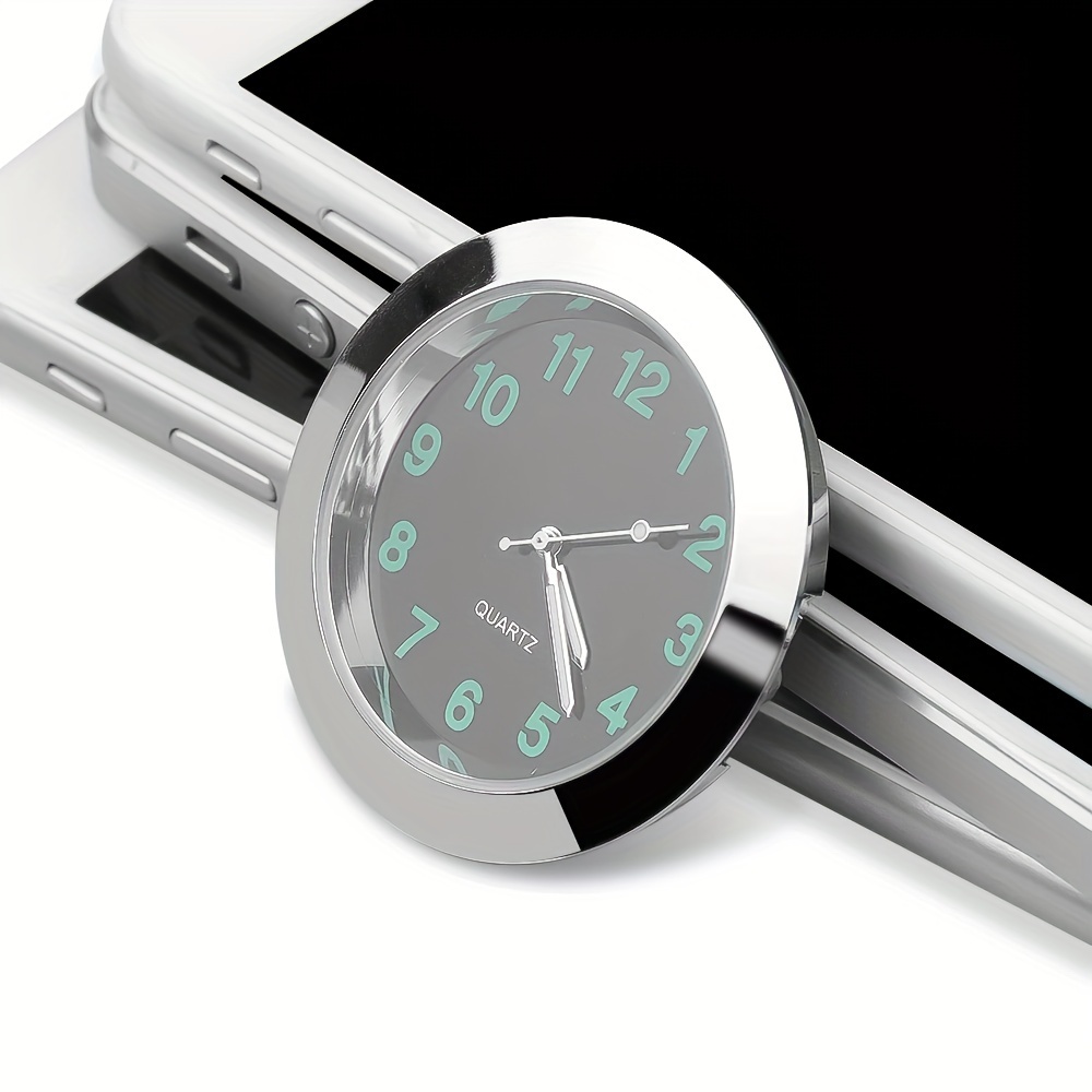  JEDEW Car Clock, Mini Quartz Analog Car Dashboard Time Air Vent  Stick-On Clock Watch for Car Decoration, Universal and Luminous : Automotive
