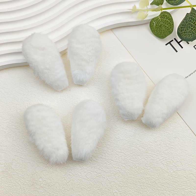 Image of 20pcs Two-sided Furry Cat Ears, Rabbit Ears, Diy Craft Supplies For Sewing, Knitting, Embroidery, , Badge, Applique, Hair Clips, Headbands, Decorative Accessories