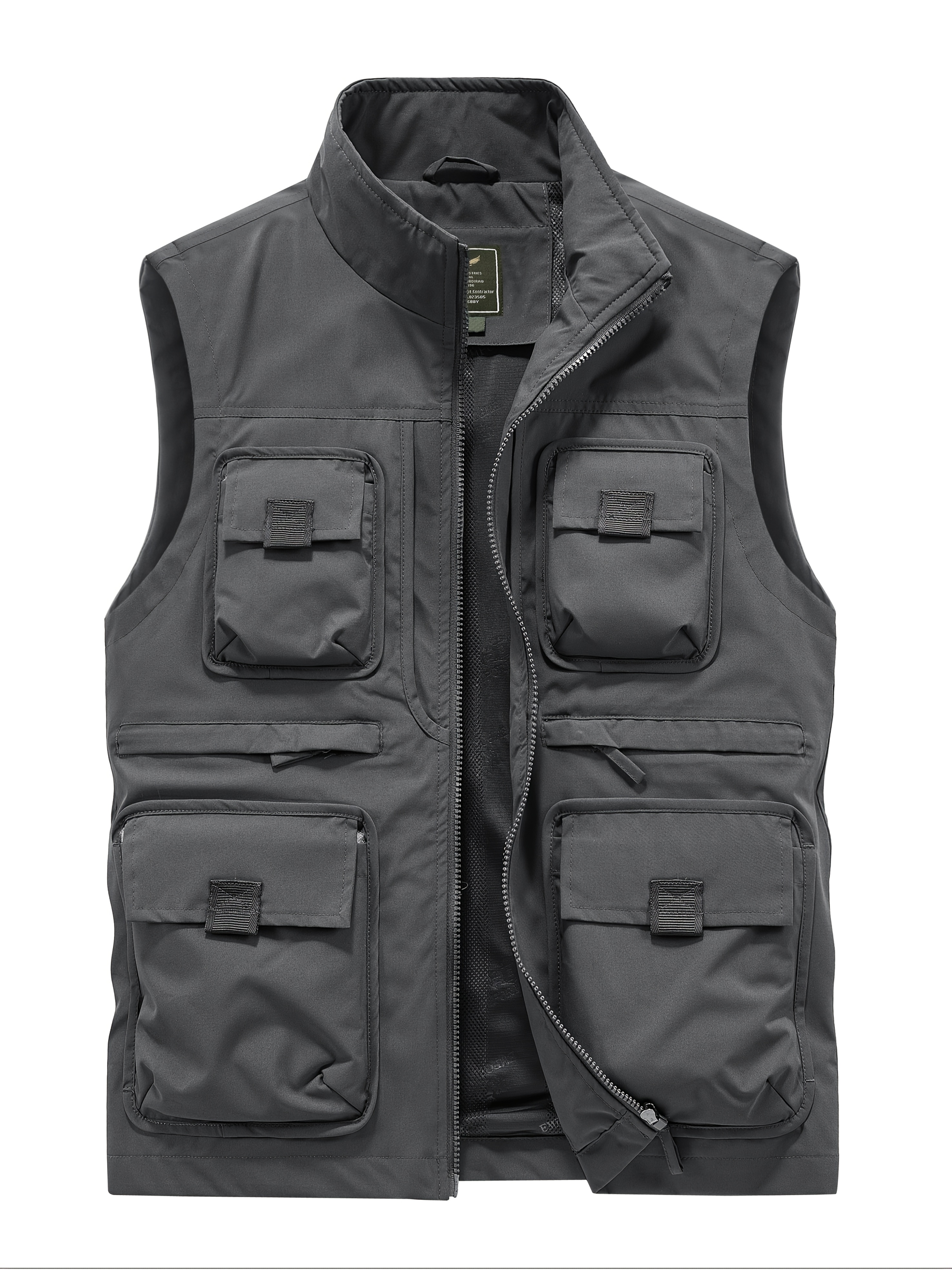 1pc mens casual outdoor multi pocket utility vest polyester Temu