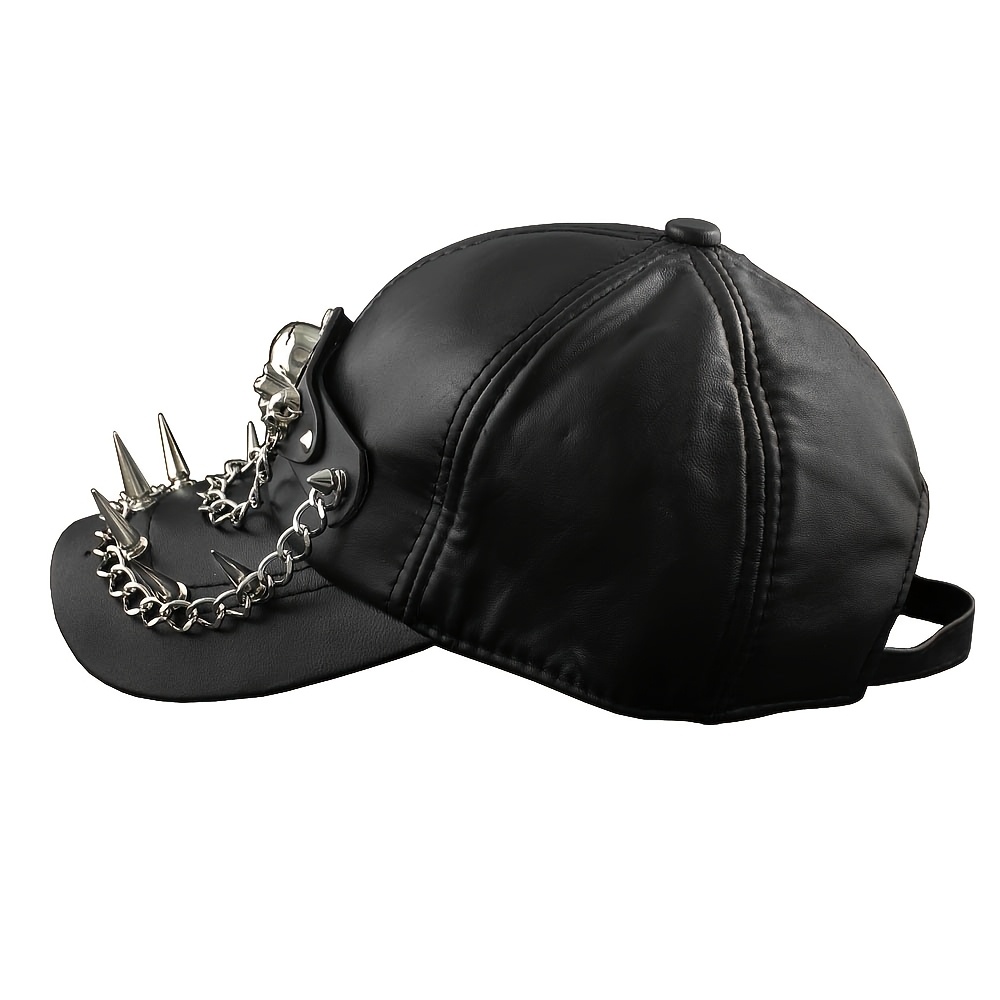 Harley Davidson Biker Goth Chic Streetwear Grunge Studs Baseball Cap Hat Black Harley-Davidson | Accessories | Harley Davidson Biker Goth  main image 4