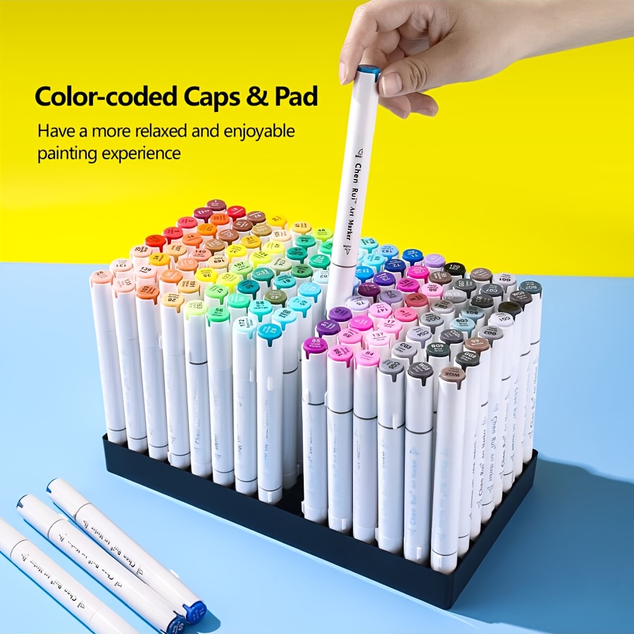 ARTEZA EverBlend Graffiti Marker Set – 120 Bunte Marker + 1 Blender, Alkoholbasiert