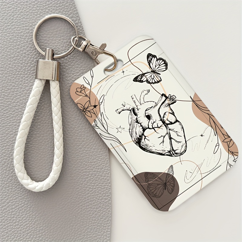 E-shop 2D Ausweishalter und Lanyard mit anatomischer Herz-Motivierung, zum Schutz von Plastikkarten. Ideal für Gesundheitsberufe, Studenten und