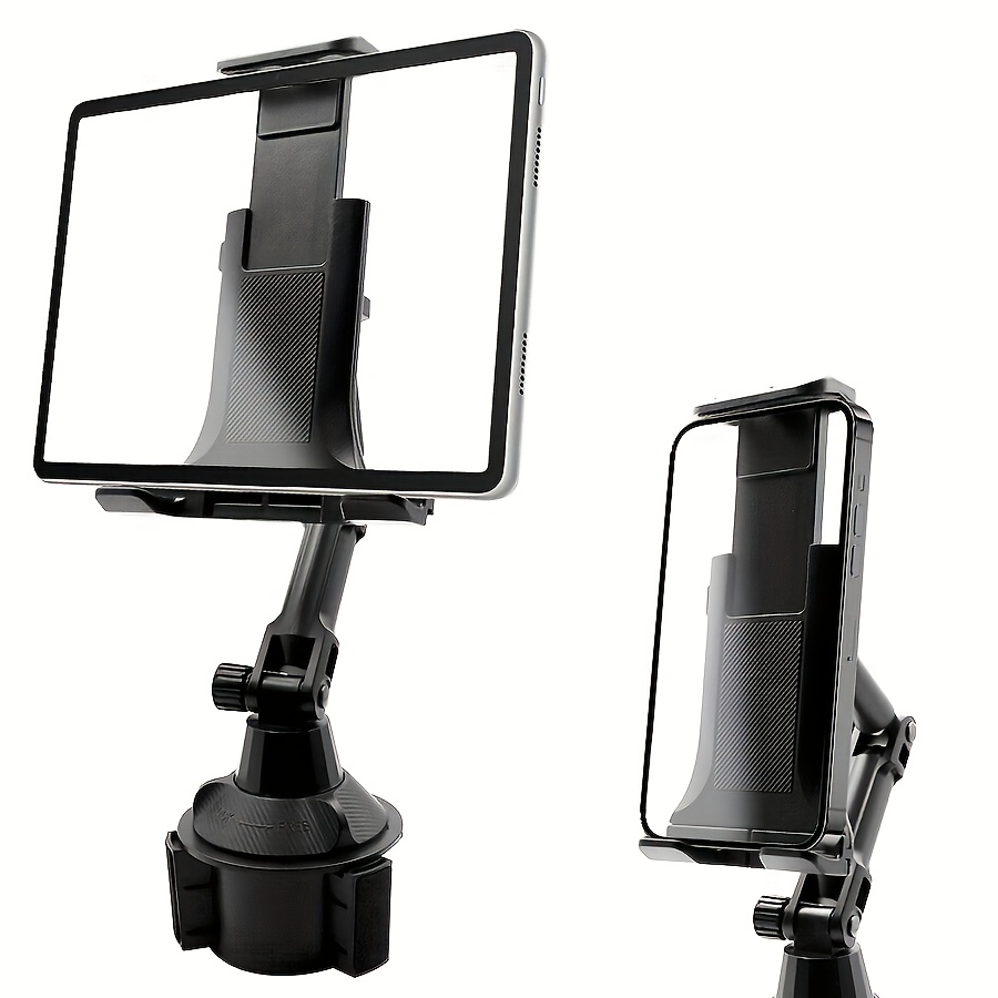 E-shop Robuster Auto-Becherhalter – Verstellbare Halterung für 4–13 Zoll Tablets, iPad Mini/Air/Pro und alle Handys