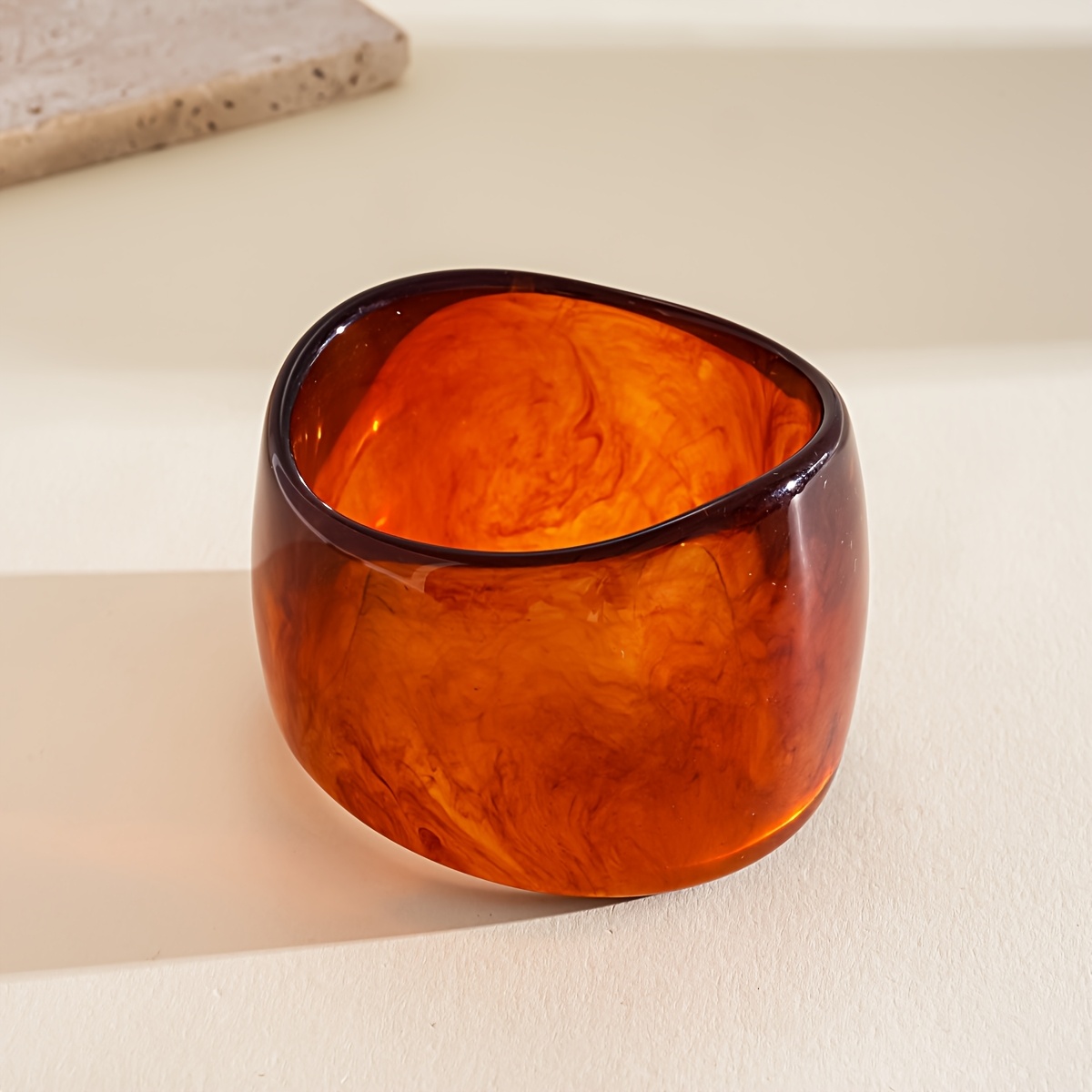 4pcs Bohemian Geometric Resin Bangle Set for Women