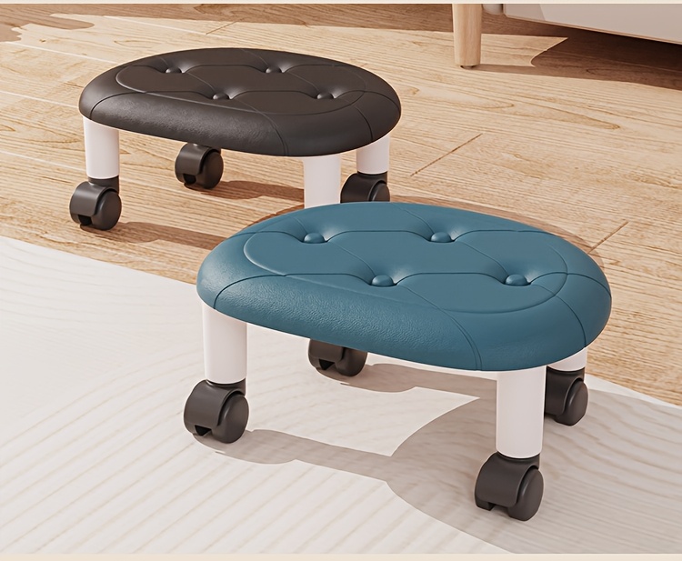 a plastic shoe changing stool with wheels suitable for   deliveries and cleaning Product details 5