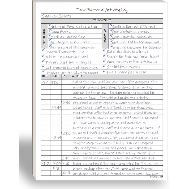 TEMU Carnet de planification des tâches et de suivi des activités de 50 pages – 50 pages non datées pour la planification quotidienne et horaire,