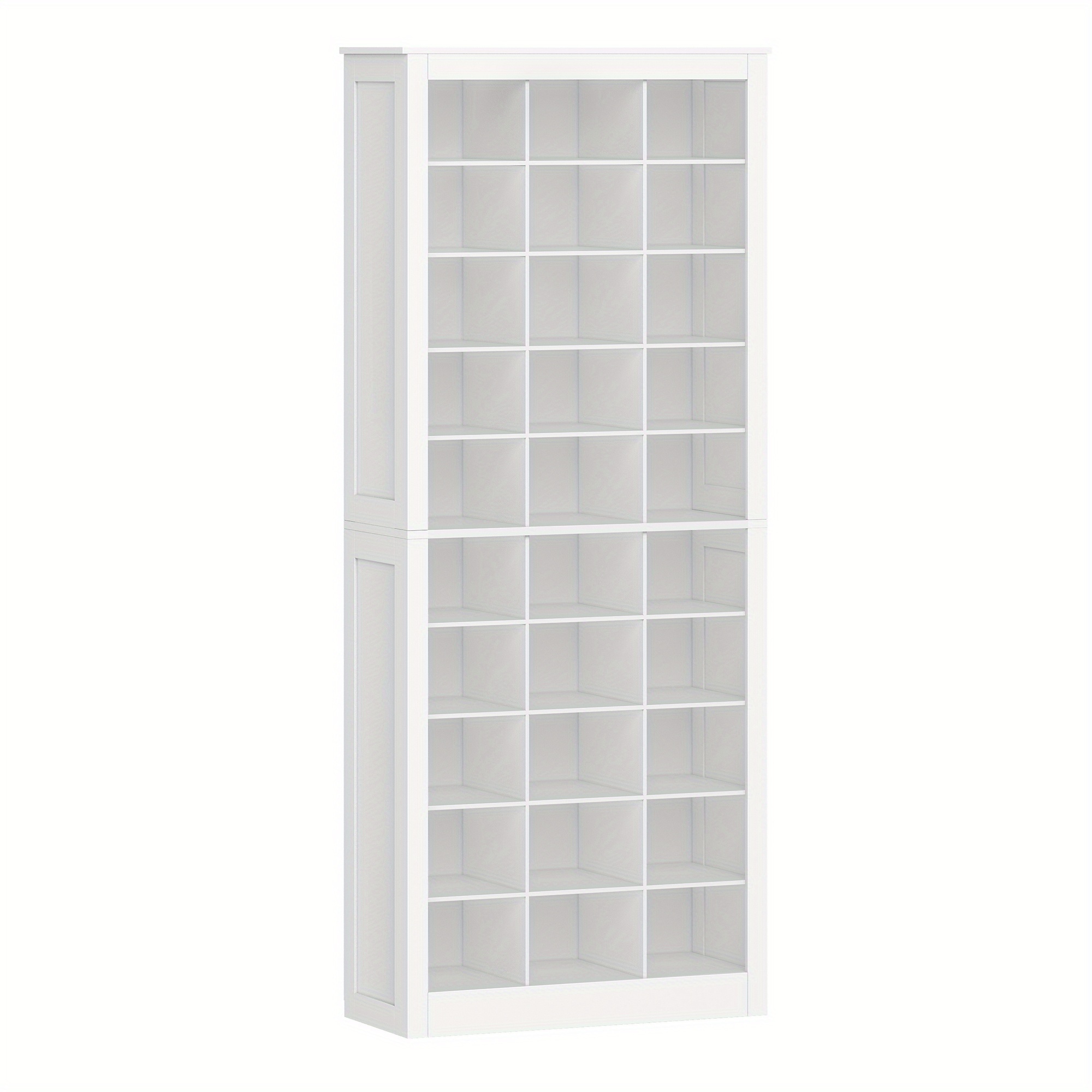 Shoe Storage Unit, Independent Shoe Chest Featuring 30 Sections, Organized Storage With Compartments, Shoe Organizer Suitable For , Living Areas, And Cloakrooms, In