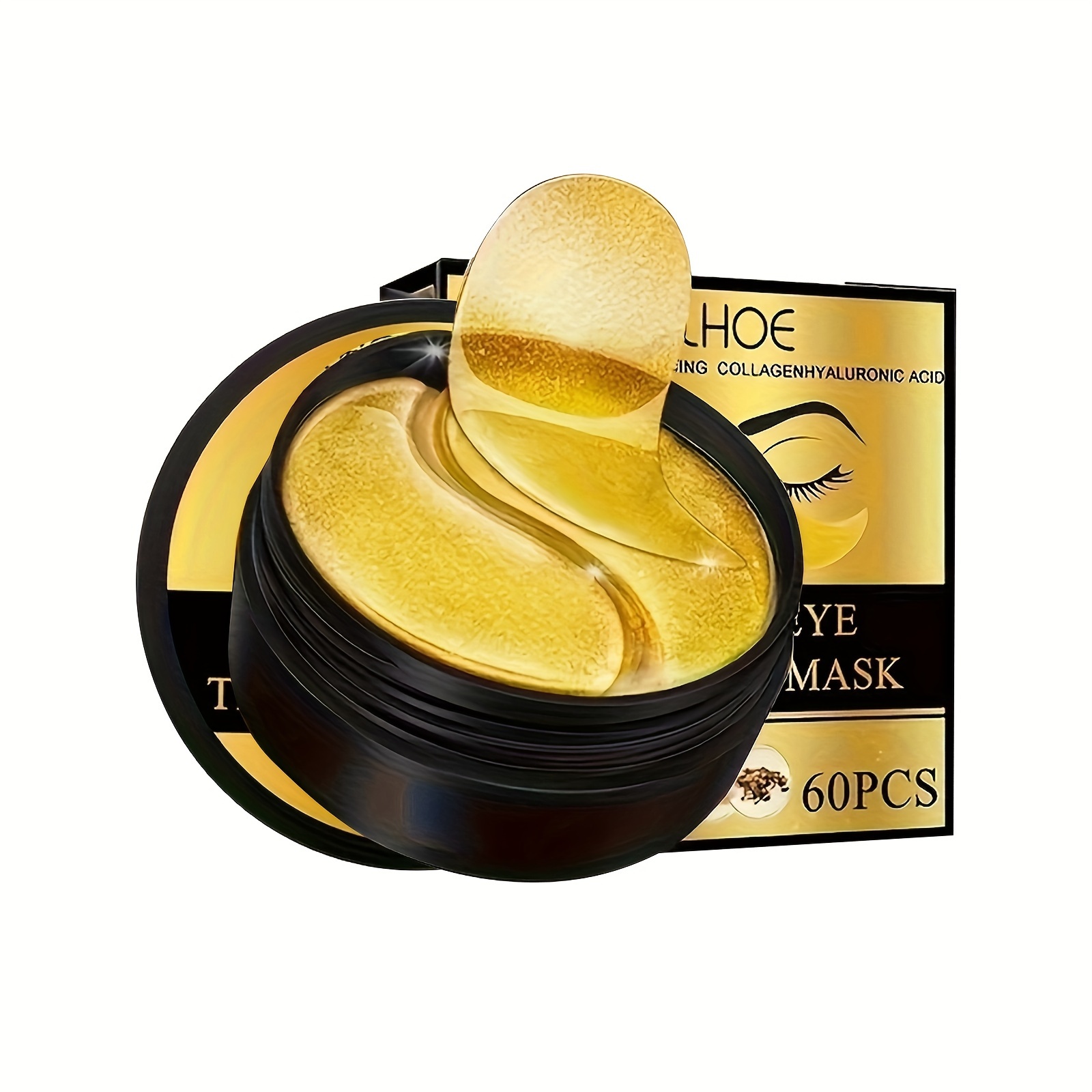 60pcs unisex adult   moisturizing under eye patches enriched with collagen and hyaluronic acid alcohol   skin types to   a     looking   0