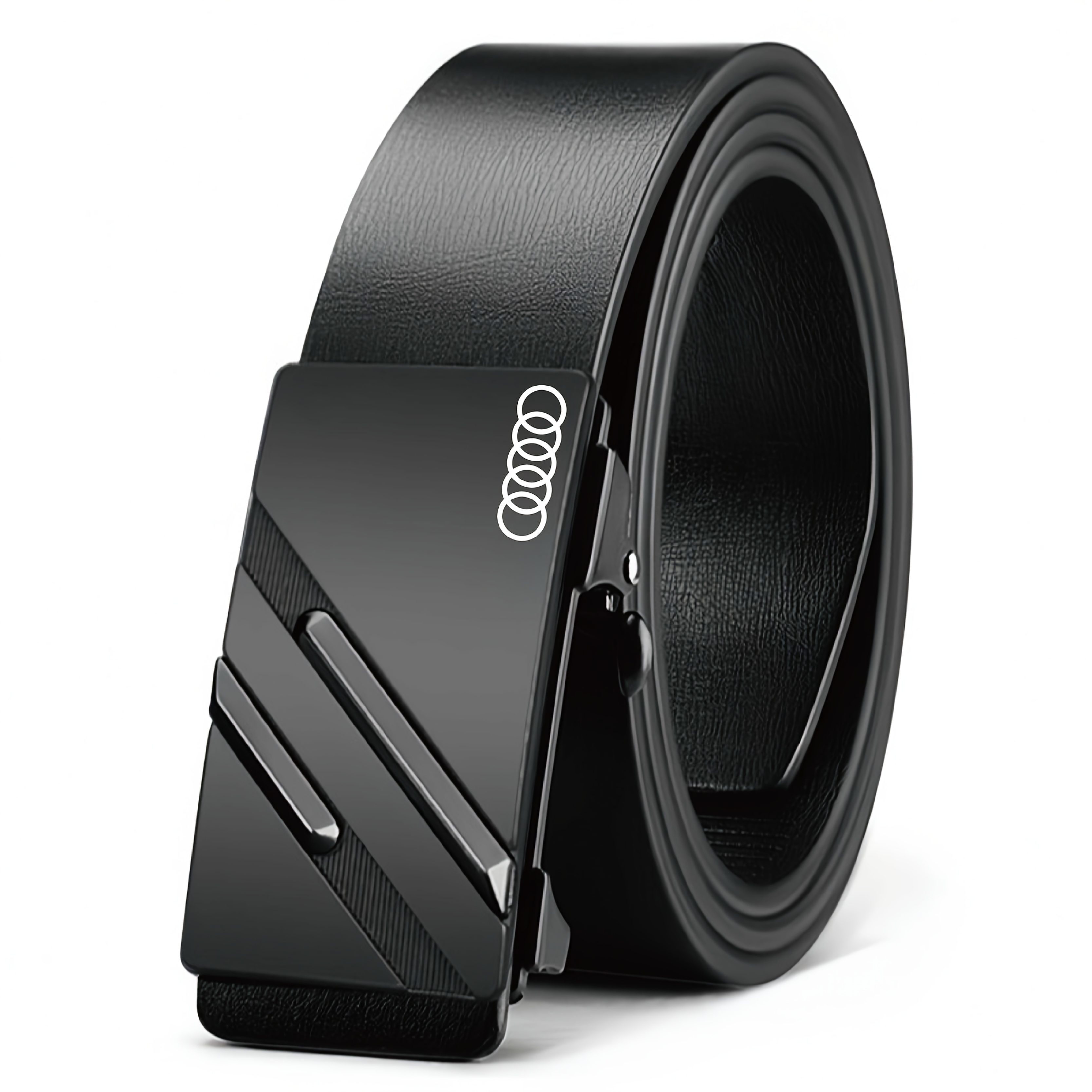 Men's Business Belt With Five-ring Pattern, High-density Fiber + Scratch-resistant Coating, Tensile And Durable, Easy To Handle For Outdoor And Commuting