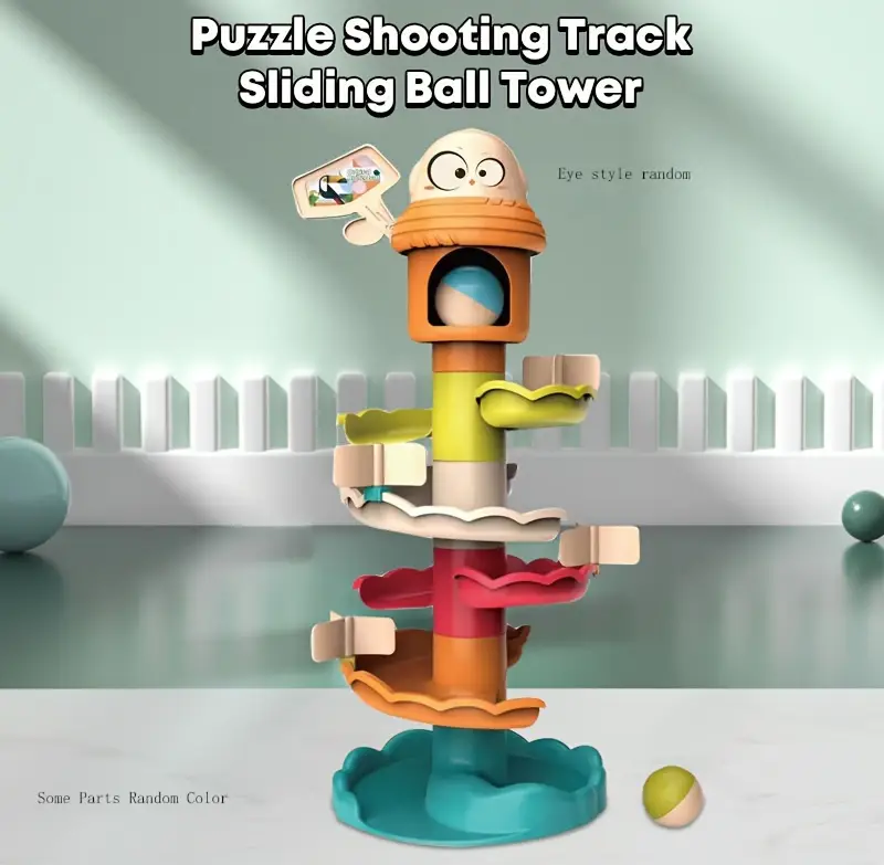 Ball Drop Toy Marble Runs Toddlers Fun Track Sliding Tower Temu Ball Drop Toy Marble Runs Toddlers Fun Track Sliding Tower Temu