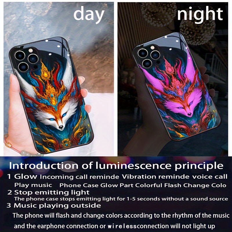 DIY comes to customize a seven color voice controlled luminous phone case