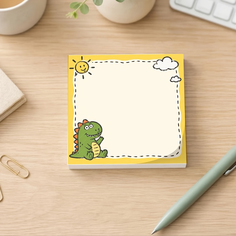 Cute Dinosaur Memo Pad for Notes & Lists