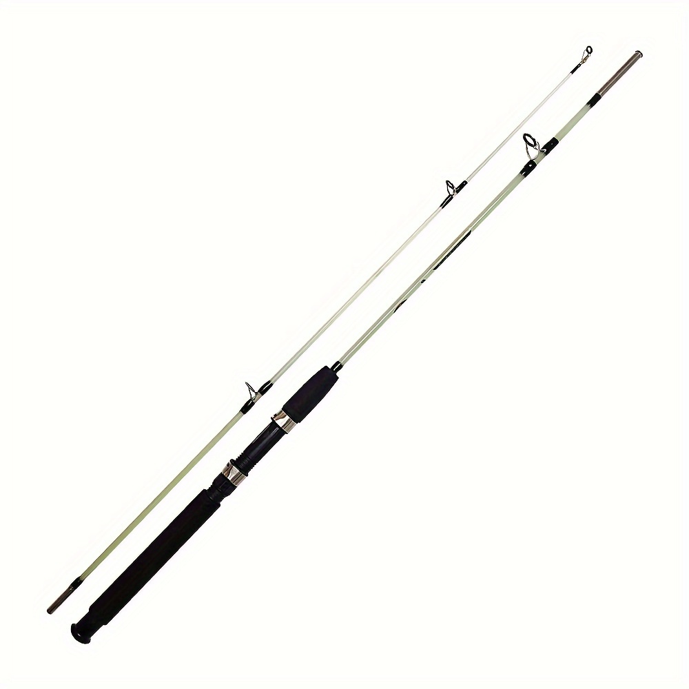 TEMU 1pc Solid Fiberglass Telescopic Fishing Rod With Silicone Handle, Suitable For Saltwater And Freshwater, Sectional Rod, Long Casting Rod, Sea Rod, Fishing Rod, Fishing Tackle Accessories