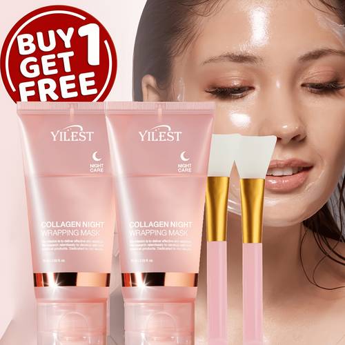 free niacinamide night mask containing niacinamide acid collagen collagen night moisturizing mask containing acid and niacinamide enhances skin brightens skin tone moisturizes