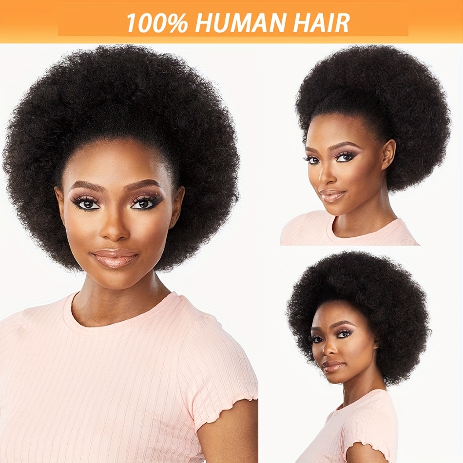 

Short Afro Kinky Curly Wig Human Hair 13x4 Lace Frontal Wigs For Women Short Afro Curly Wave Brazilian Human Hair Wigs Afro Puff Kinky Curly Wigs 180%
