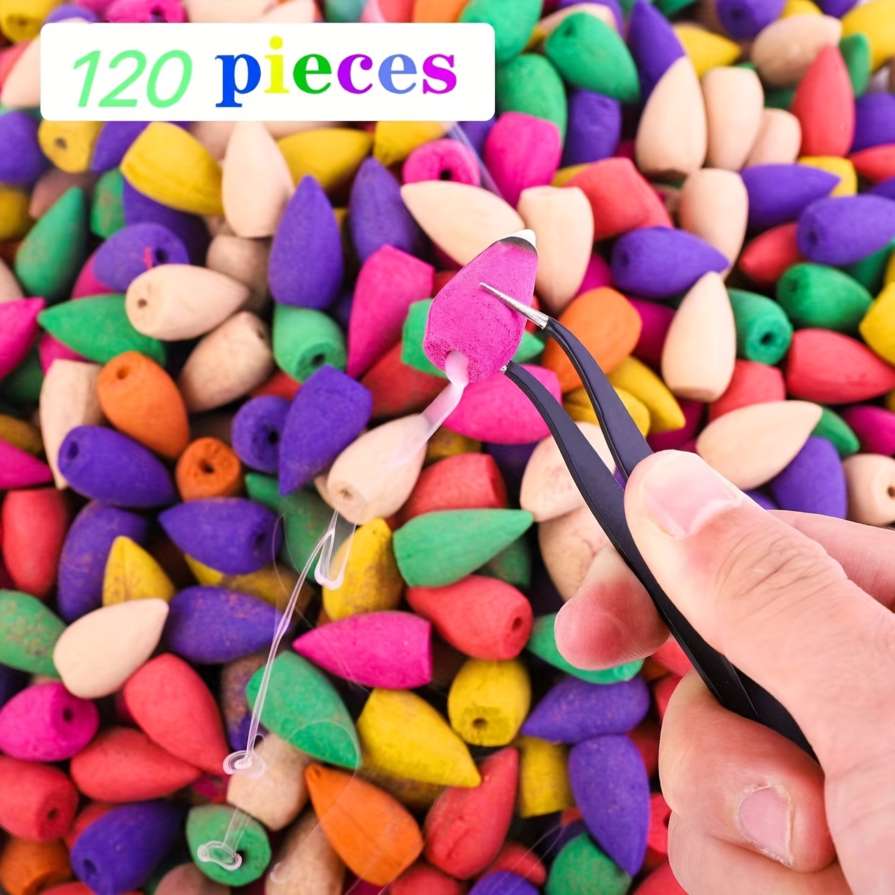 TEMU 120pcs/60pcs Backflow Incense Cones - Assorted For Meditation And - For For Cleaning, Meditation, , Negative And Or Applications