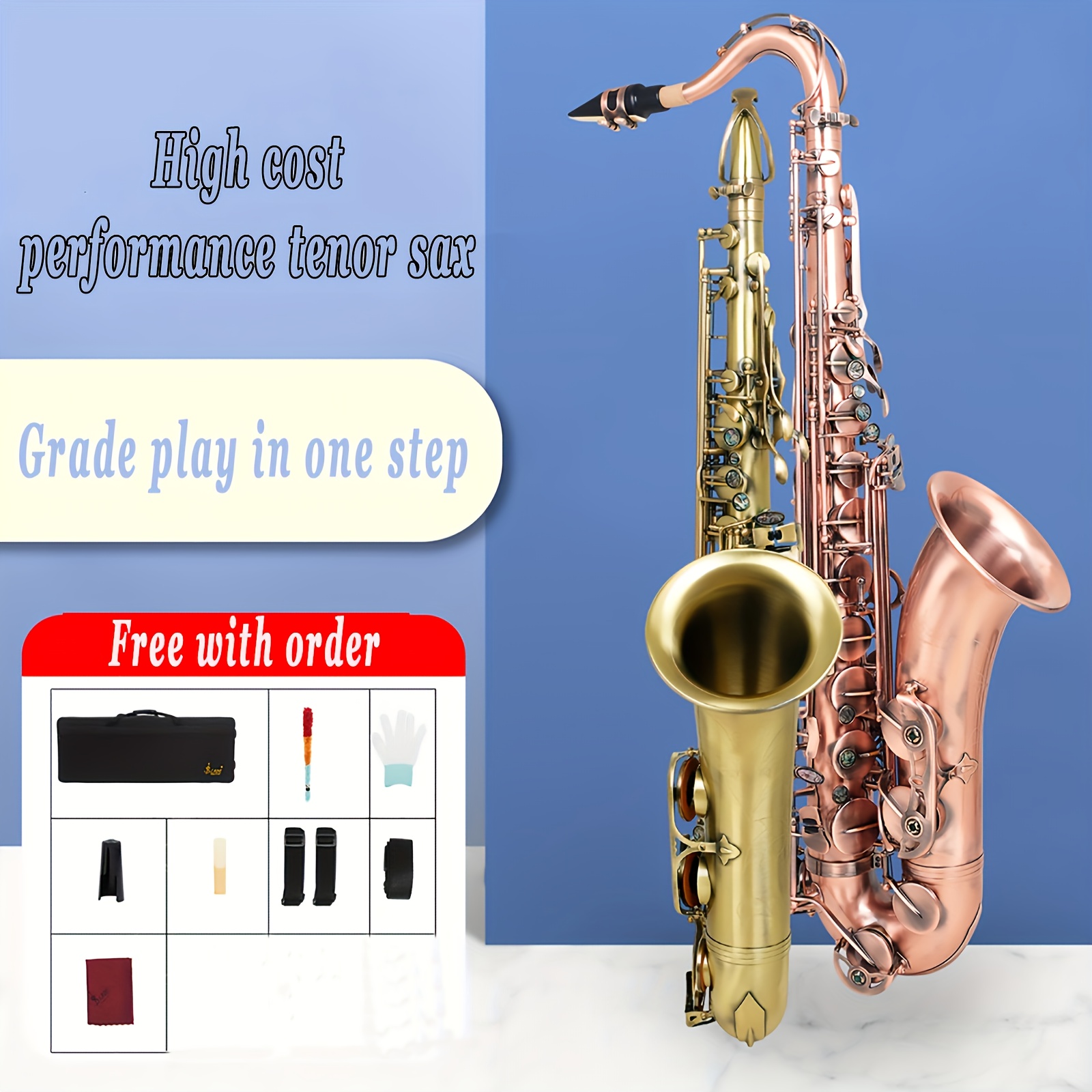 ERINGOGO Petit Saxophone Mini Saxophone De Poche Saxophones Alto Mini  Saxophone Aigu Portable Saxophone 8 Trous
