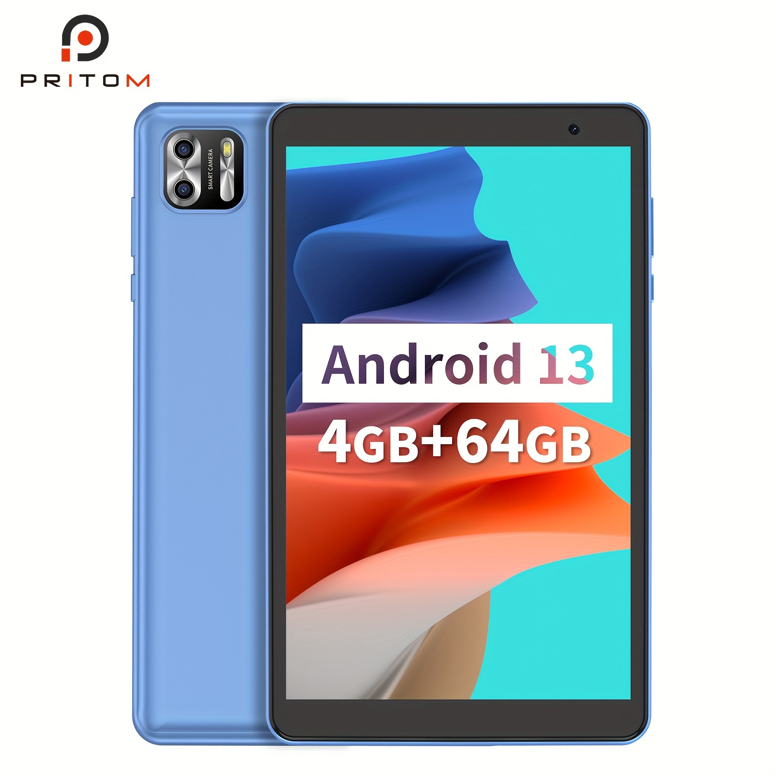 PRITOM Android13用 8インチタブレットPC 8GB（4GB+4GB拡張） 64GB ROM